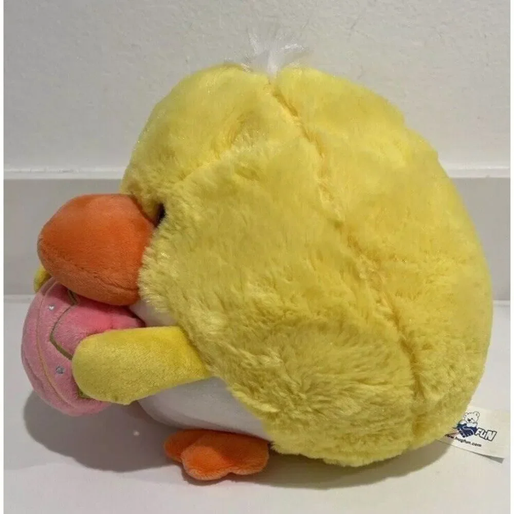 HugFun Round Yellow Chick Plush 8